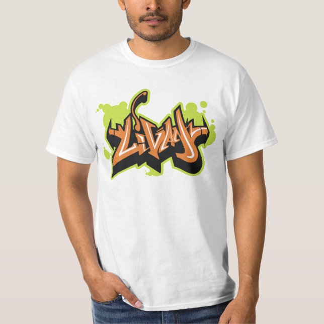T-tröja för Livan grafittiPaintball T Shirt (Framsida)