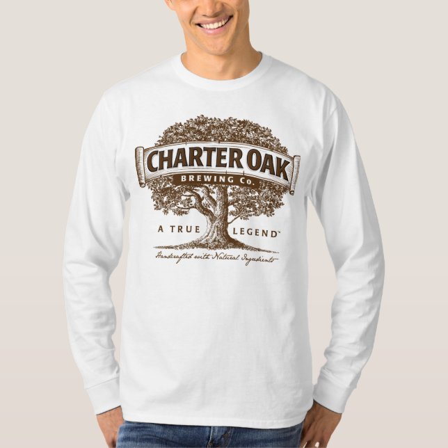 T-tröja för logotyp för charterOakbryggeri Tee (Framsida)