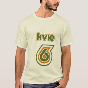 T-tröja för logotyp för KVIE-70-tal Retro Tee Shirt