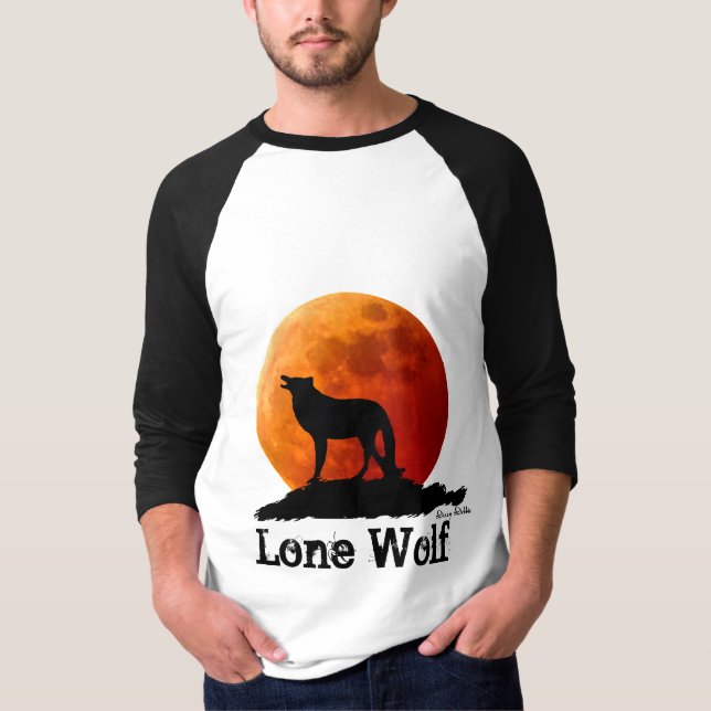 T-tröja för Lone varg Tee (Framsida)