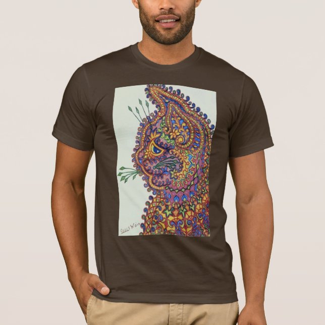 T-tröja för Louis Wain fantasitapet Tee (Framsida)