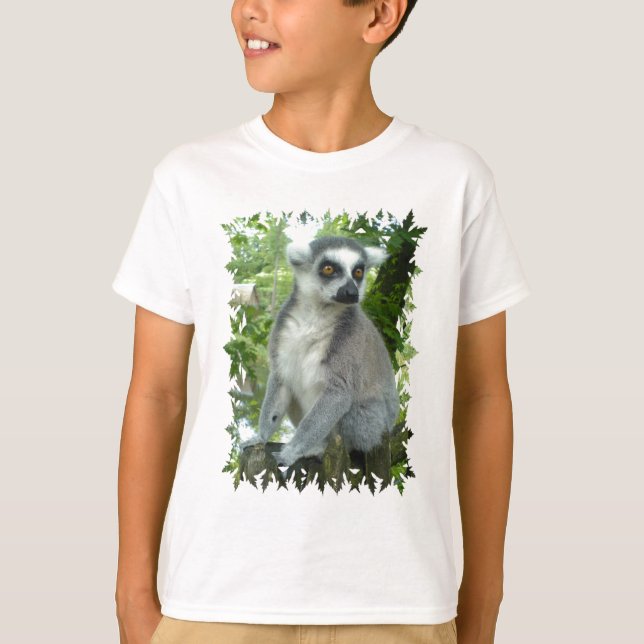 T-tröja för Madagascar Lemurbarn T Shirt (Framsida)
