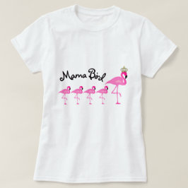 T-tröja för mammafågelFlamingo med fyra babyar Tröja