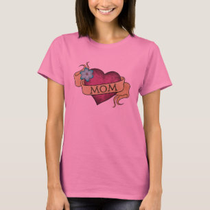 T-tröja för mammahjärtatatuering t-shirt