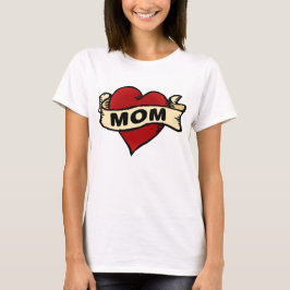 T-tröja för mammahjärtatatuering t-shirt