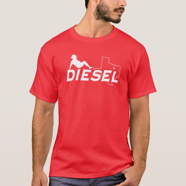 T-tröja för man för Dallas diesel- Tröja (Framsida)
