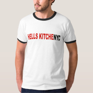 T-tröja för man för NYC-helvetekök stads- T-shirt