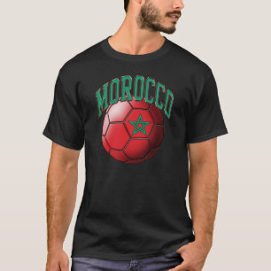 T-tröja för Marocko fotbollboll T-shirt