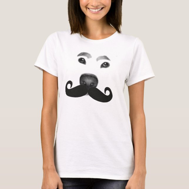 T-tröja för MDD-"hundmustasch" Tee Shirt (Framsida)