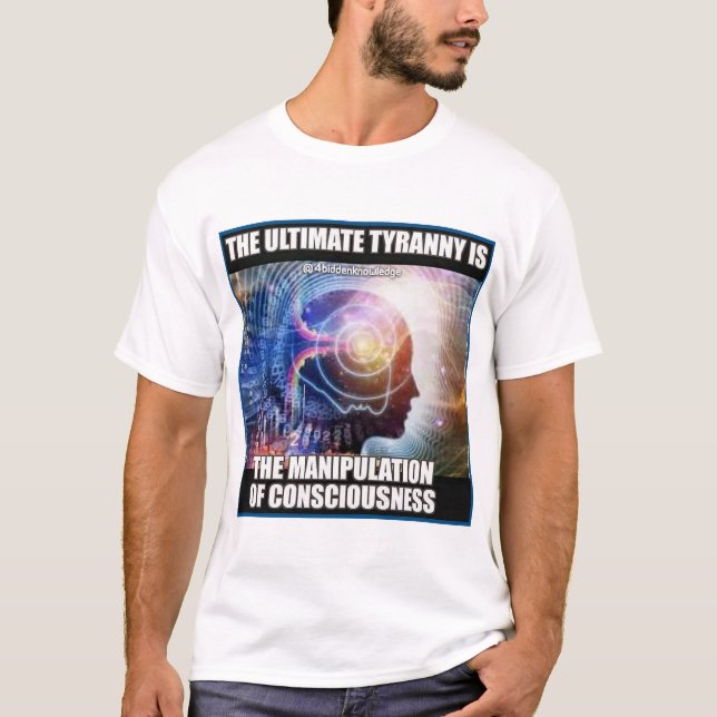 T-tröja för medvetenhet 4biddenknowledge tee (Framsida)