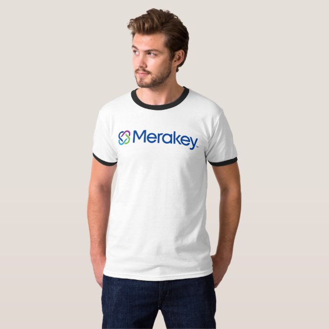 T-tröja för Merakey logotypRinger T Shirt (Hel framsida)