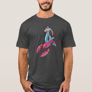 T-tröja för Mermanridninghummer T Shirt