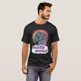 T-TRÖJA för metall för ZombieUnicorndöd T-shirt