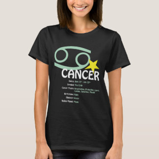 T-tröja för mörk för cancerdragdamer t shirt