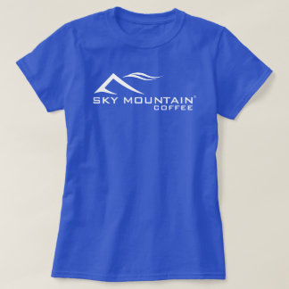 T-tröja för mörk för damer för logotyp för t-shirt