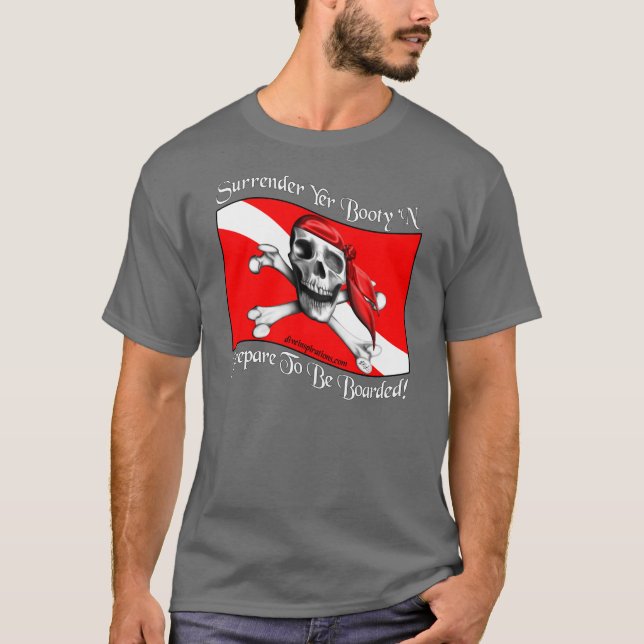 T-tröja för mörk för kapitulationYer-booty Tee Shirt (Framsida)