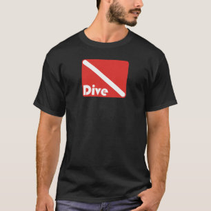 T-tröja för mörk för Seventiesdykflagga T-shirt