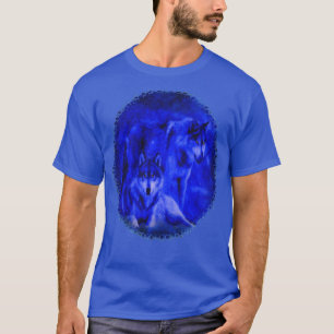 T-tröja för mörk för vintervargvarg t shirt