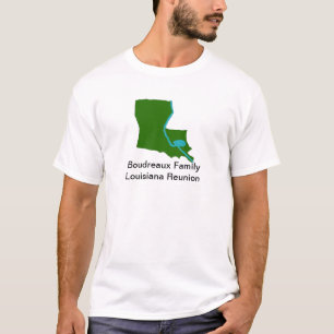 T-tröja för möte för anpassadeLouisiana familj T Shirt