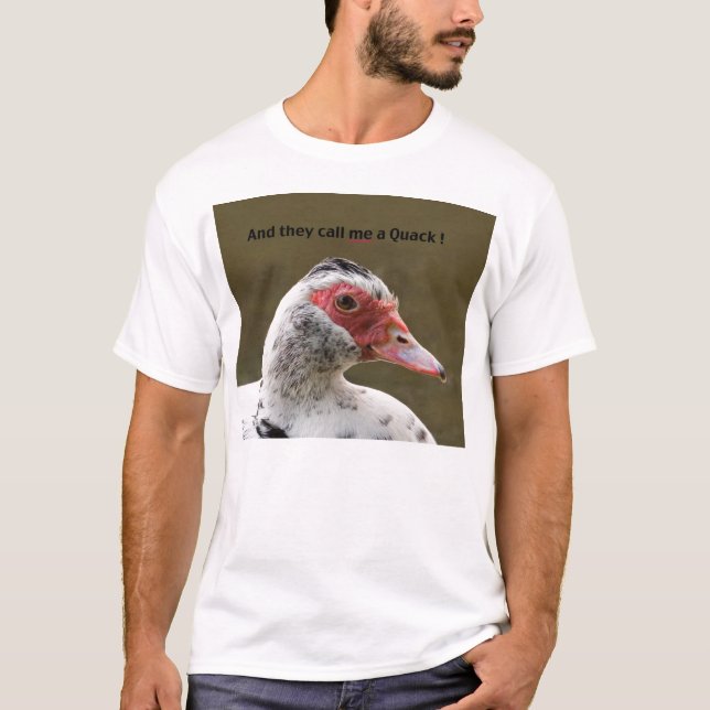T-tröja för Muscovy anka"snatter" Tee (Framsida)