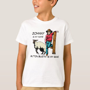 T-tröja för Muttonrackarerodeoen personifierar Tee Shirt