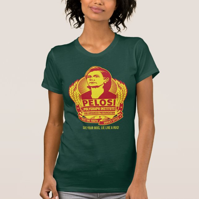 T-tröja för Nancy Pelosi anpassadeparodi T-shirt (Framsida)