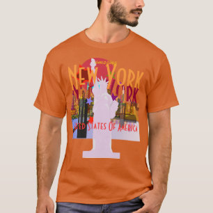 T-tröja för New York City horisontfrihetsgudinna T Shirt