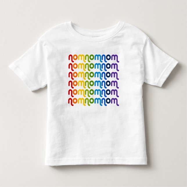 T-tröja för NomNomNom regnbågesmåbarn T-shirt (Framsida)