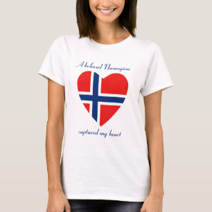 T-tröja för norgeflaggaälskling tröja