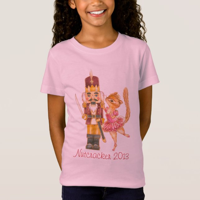 T-tröja för nötknäpparebalettflickor tee shirt (Framsida)