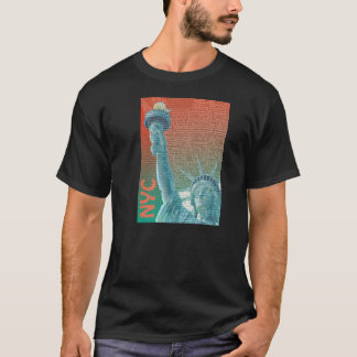 T-tröja för NYC-frihettema T-shirt