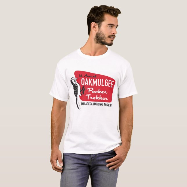 T-tröja för Oakmulgee hackspettTrekker Tee Shirt (Hel framsida)