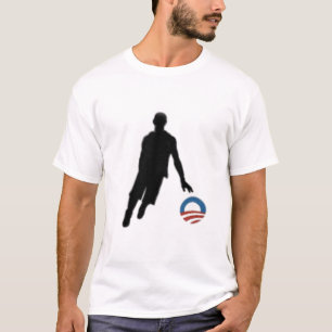 T-tröja för Obama basketSilhouette Tee