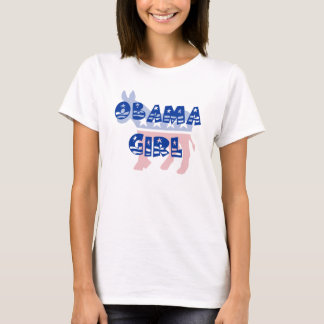 T-tröja för Obama flickademokrat T Shirt