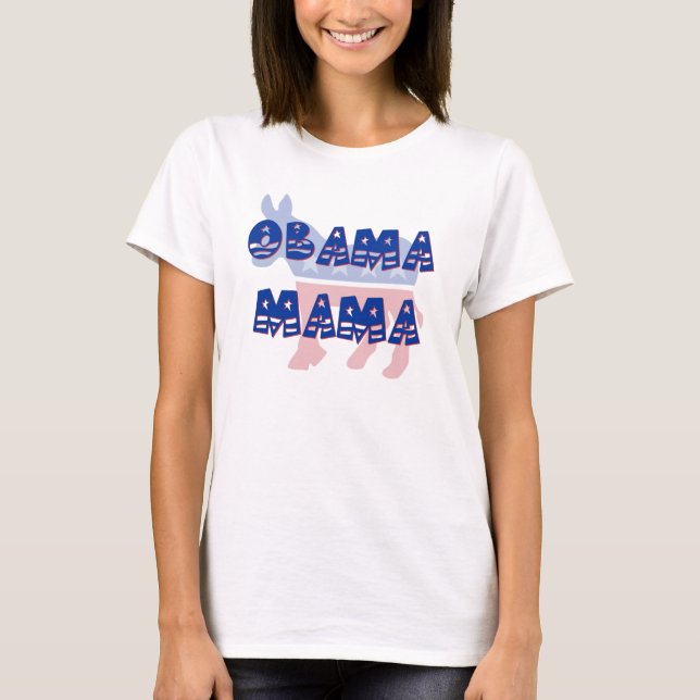 T-tröja för Obama mammademokrat T Shirt (Framsida)