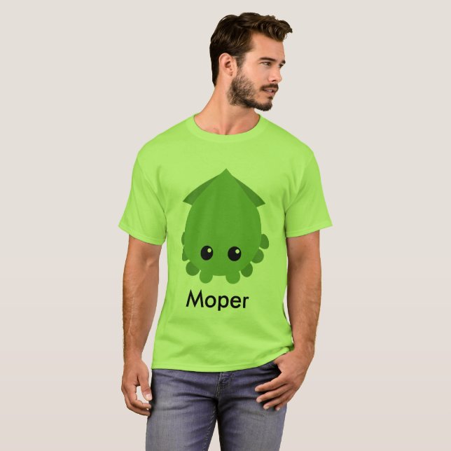T-tröja för officiell Mope.io Kraken Tröja (Hel framsida)