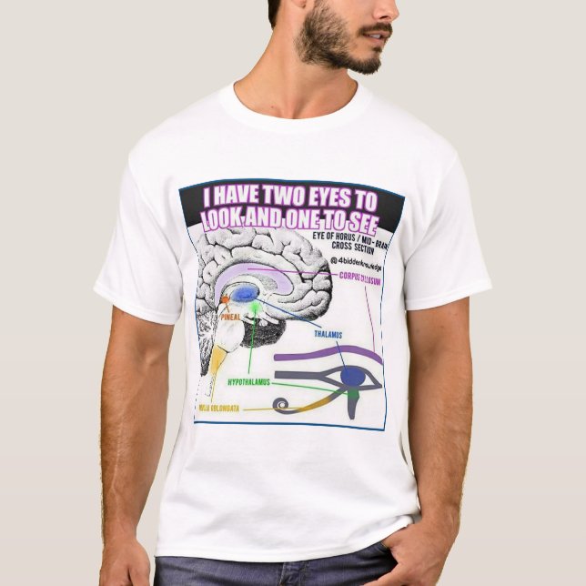T-tröja för öga 4biddenknowledge tredje t-shirt (Framsida)