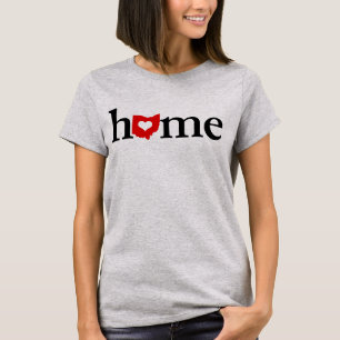 T-tröja för Ohio hem- hjärtakärlek T Shirt