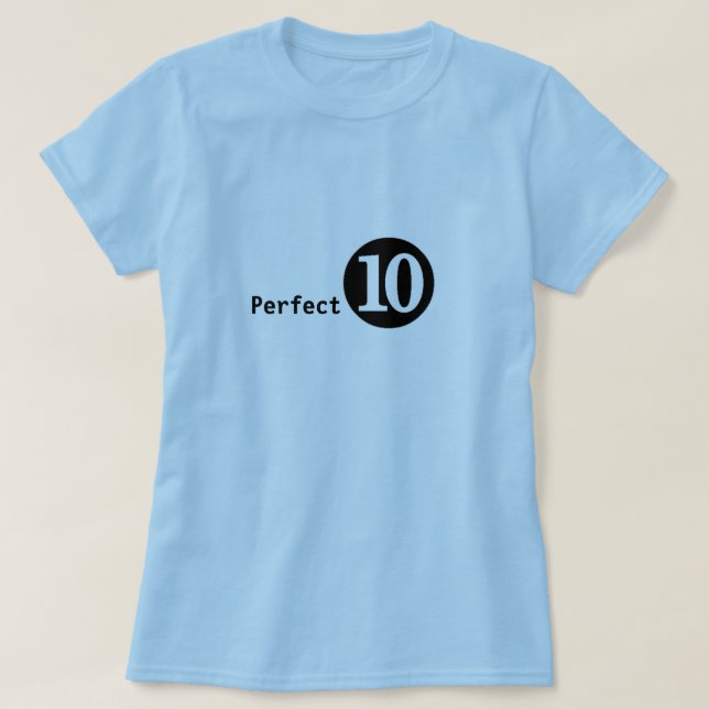 T-tröja för perfekt 10 tröja (Design framsida)