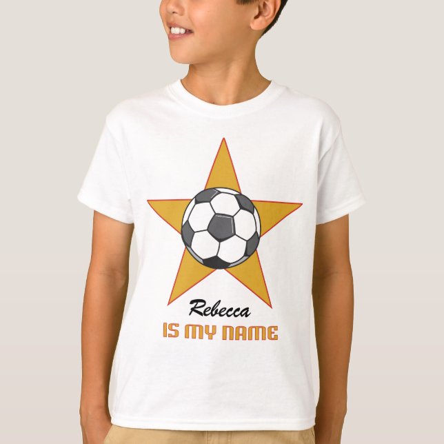 T-tröja för personligfotbollstjärna t-shirt (Framsida)
