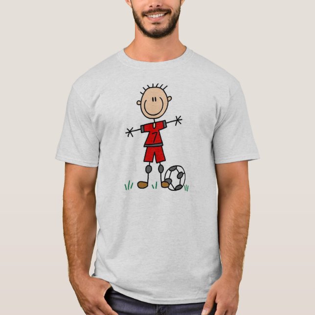 T-tröja för pojkefotbollspelare t-shirt (Framsida)
