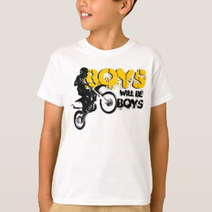 T-tröja för pojkesmutscykel tee shirt