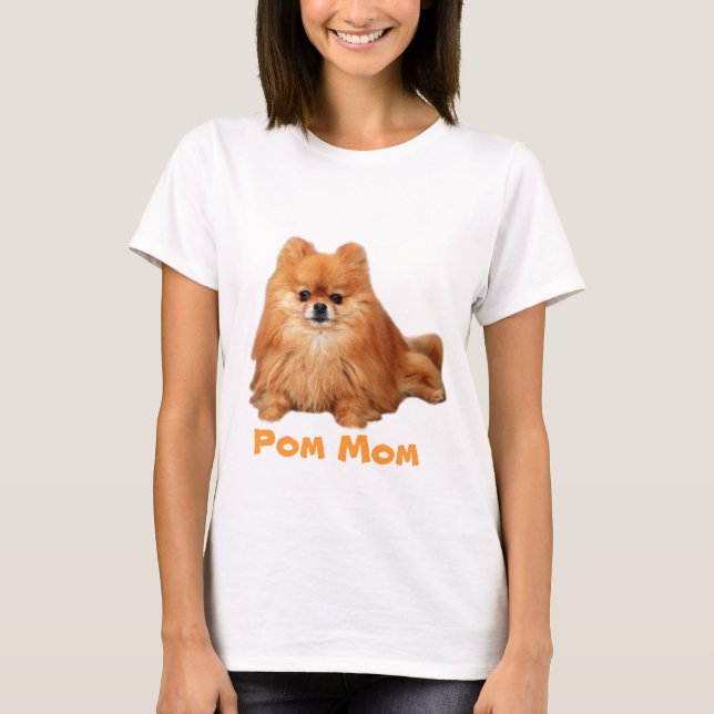 T-tröja för Pomeranian POM MAMMAdamer Tee (Framsida)