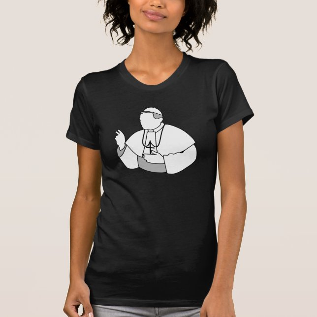 T-tröja för Pope Kvinna T-shirt (Framsida)