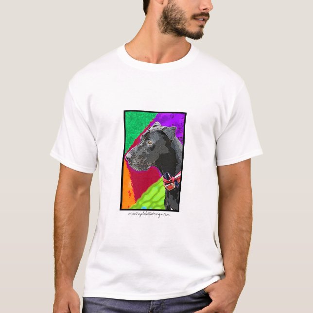 T-tröja för popkonstgreat dane tröja (Framsida)
