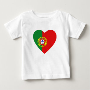 T-tröja för Portugal flaggahjärta T Shirt