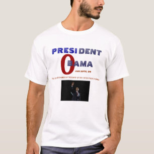 T-TRÖJA FÖR PRESIDENTOBAMA INVIGNING TRÖJA