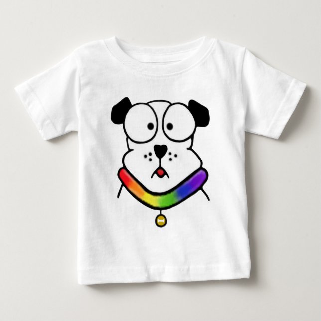 T-tröja för pridehundspädbarn t shirt (Framsida)