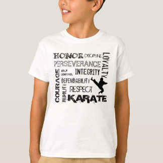 T-tröja för principer för Karatesvartbälte T-shirt