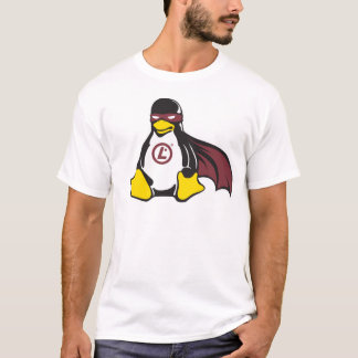 T-tröja för professionell för hämnarepingvinLinux T-shirt